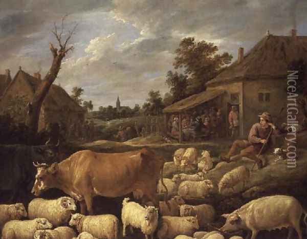 The Good Shepherd Oil Painting - David The Younger Teniers