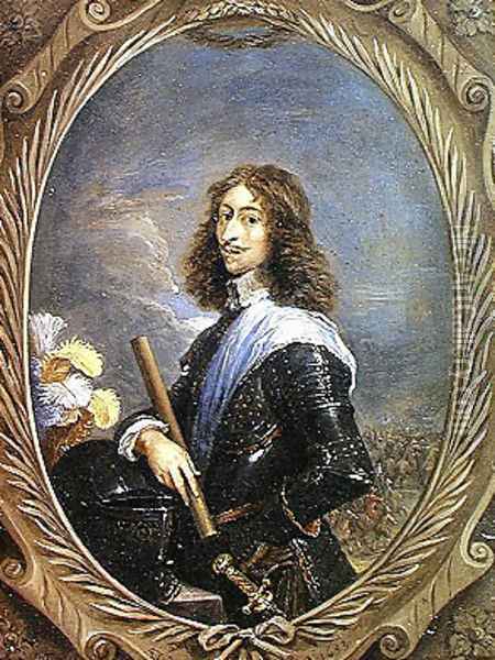 Portrait of Louis II 1621-86 Prince of Bourbon, future Grand Conde Oil Painting - David The Younger Teniers