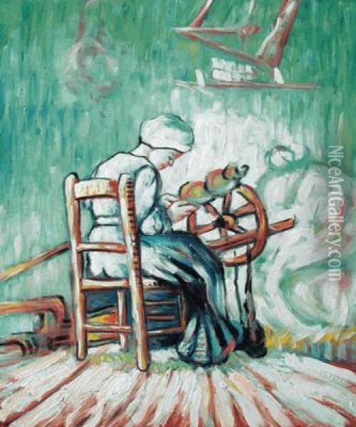 The Spinner Oil Painting - Vincent Van Gogh