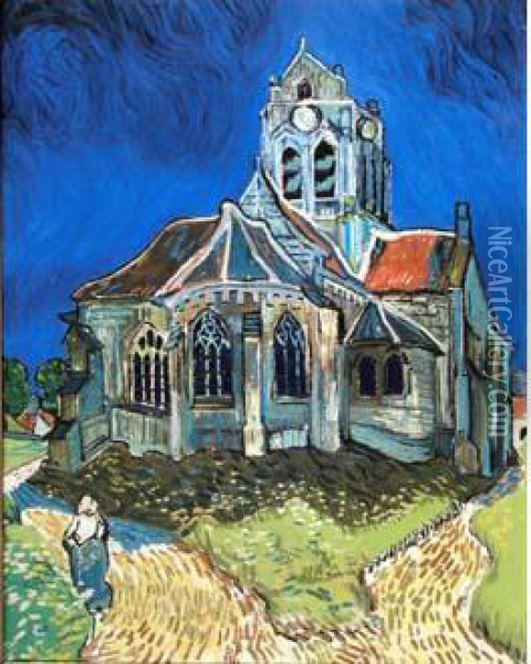 Eglise A Auvers Oil Painting - Vincent Van Gogh