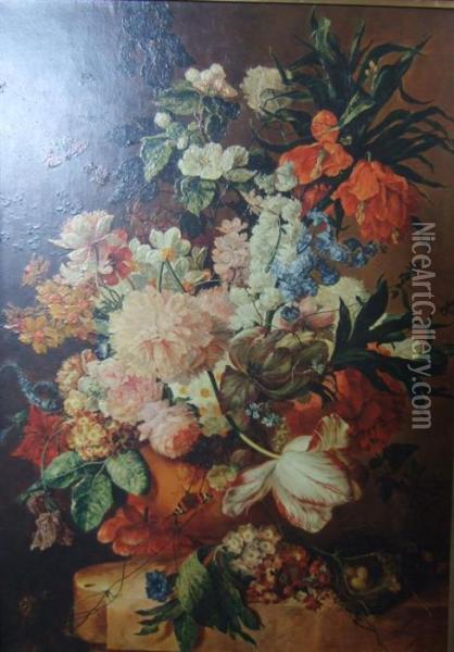 Bouquet A L'imperiale Oil Painting - Jan van Os