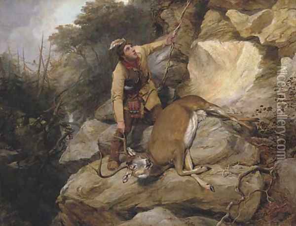 The Hunter's Dilemma I Oil Painting - Arthur Fitzwilliam Tait