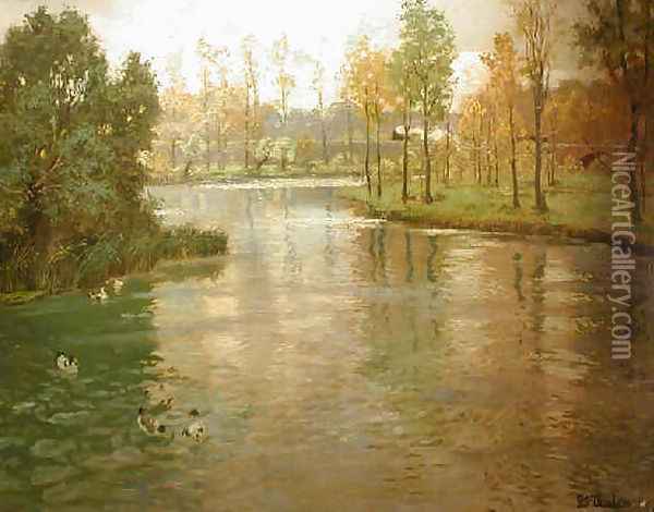 river Oil Painting - Fritz Thaulow