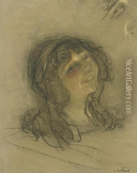 Etude Pour Angelique Oil Painting - Jean-Edouard Vuillard
