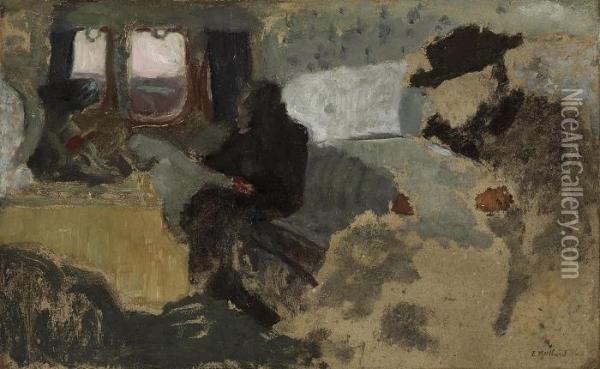 Le Compartiment De Premiere Classe Oil Painting - Jean-Edouard Vuillard