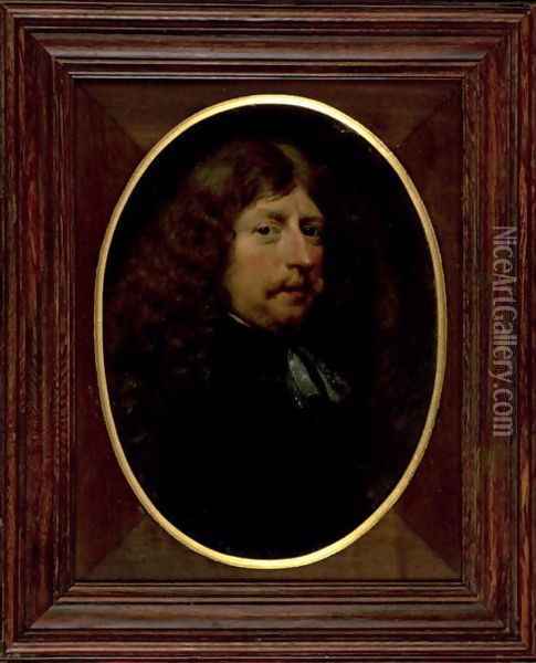 Self Portrait of Gerard Terborch 1617-1681 c.1676 Oil Painting - Gerard Terborch