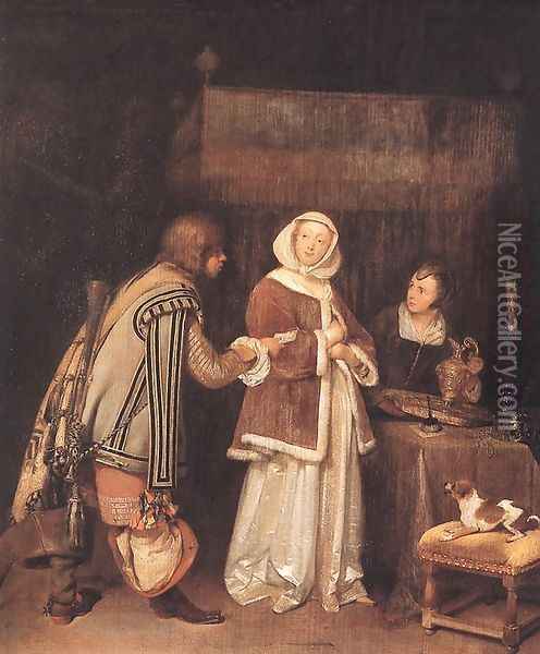 The Letter Oil Painting - Gerard Terborch