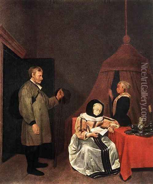 The Message 2 Oil Painting - Gerard Terborch
