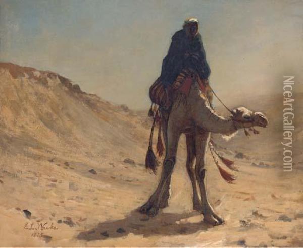 The Camel Rider Oil Painting - Edwin Lord Weeks
