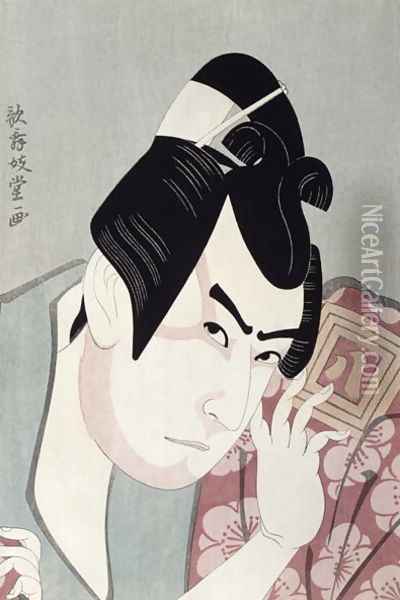 Samurai Actor, 19th-20th century reprint Oil Painting - Kitagawa Utamaro