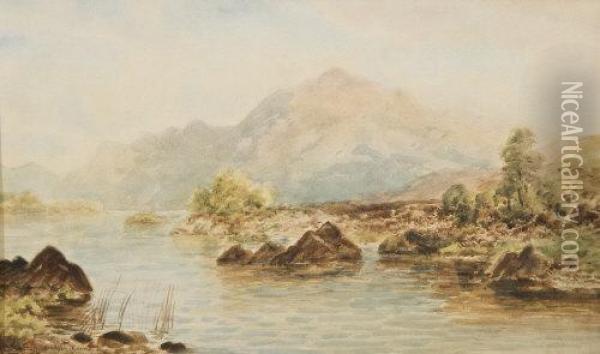 Eagle Mountain, Brickeen Mountain, Killarney Oil Painting - Alexander Williams