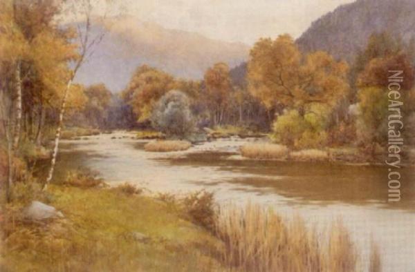 River Conway Oil Painting - Warren Williams