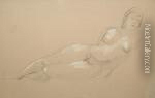 Reclining Nude Oil Painting - Christopher Wood