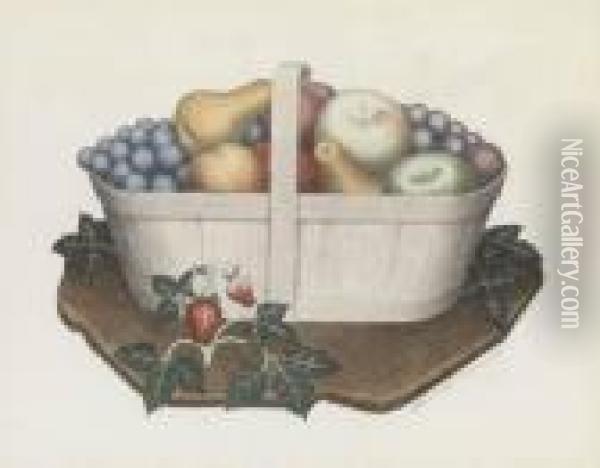 Fruits Oil Painting - Grant Wood