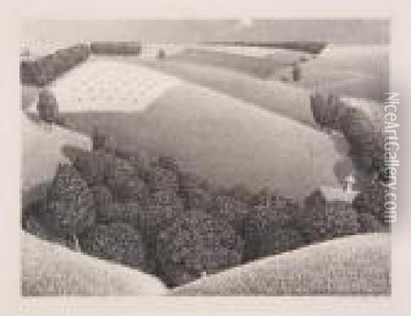 July Fifteenth Oil Painting - Grant Wood