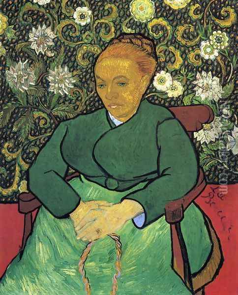 La Berceuse, Portrait of Madame Roulin Oil Painting - Vincent Van Gogh