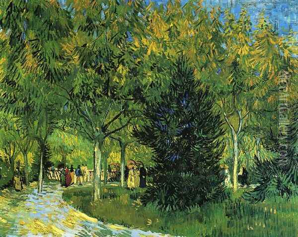 Avenue in the Park Oil Painting - Vincent Van Gogh