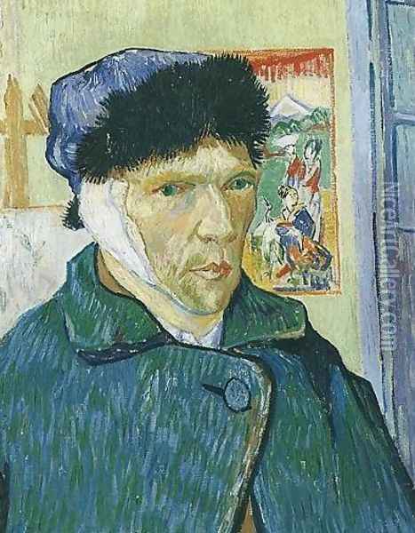 Self Portrait With Bandaged Ear Oil Painting - Vincent Van Gogh