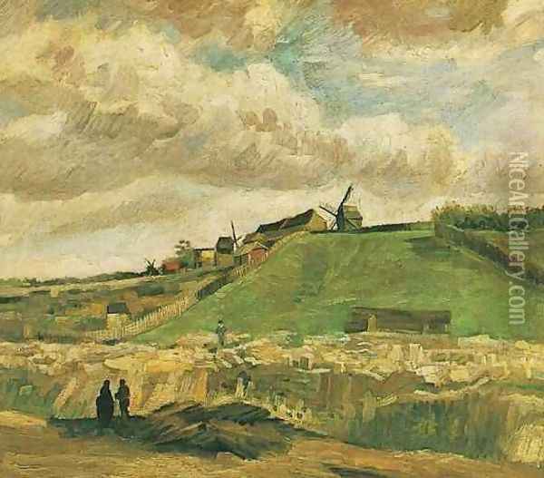The Hill Of Montmartre With Quarry Oil Painting - Vincent Van Gogh