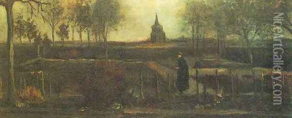 The Parsonage Garden At Nuenen Oil Painting - Vincent Van Gogh