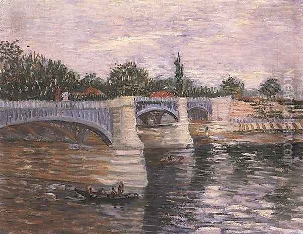 The Seine With The Pont De La Grande Jette Oil Painting - Vincent Van Gogh