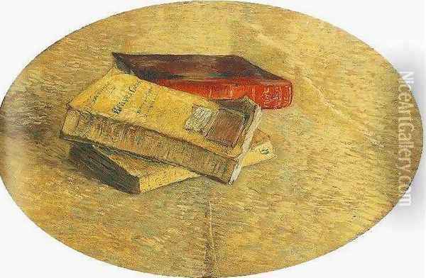 Still Life With Three Books Oil Painting - Vincent Van Gogh