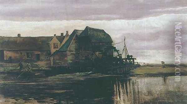 Water Mill At Gennep II Oil Painting - Vincent Van Gogh