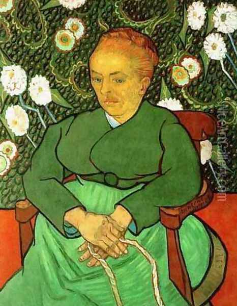 La Berceuse (Augustine Roulin) III Oil Painting - Vincent Van Gogh