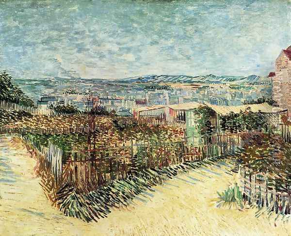 Vegetable Gardens in Montmartre I Oil Painting - Vincent Van Gogh