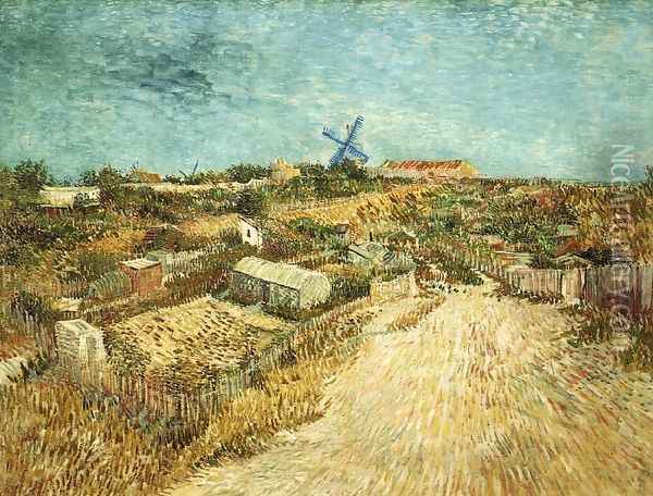 Vegetable Gardens in Montmartre II Oil Painting - Vincent Van Gogh
