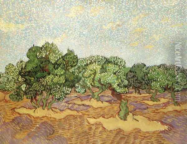 Olive Grove 3 Oil Painting - Vincent Van Gogh