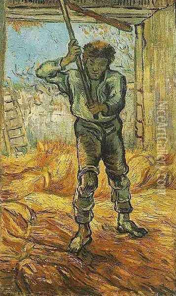 The Thresher Oil Painting - Vincent Van Gogh