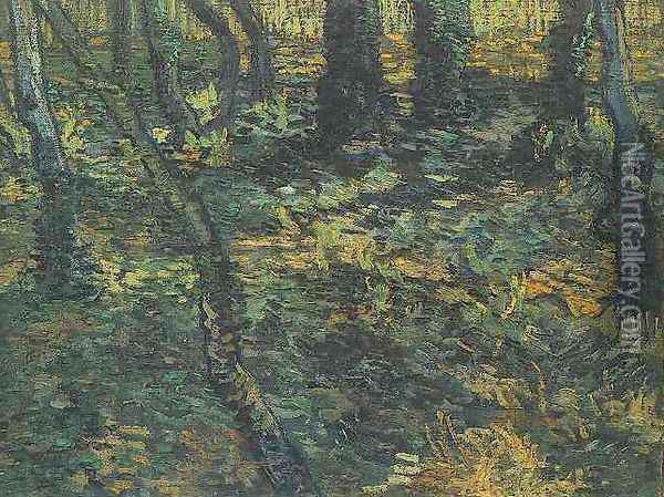 Lierre en sous-bois 1889 Oil Painting - Vincent Van Gogh