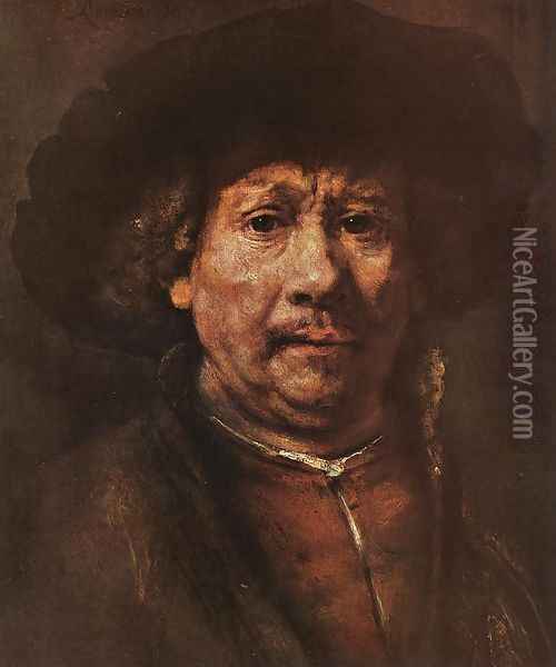 Little Self-portrait 1656-58 Oil Painting - Rembrandt Van Rijn