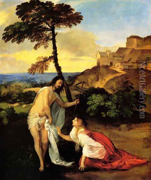 Noli me Tangere (Do Not Touch Me) Oil Painting - Tiziano Vecellio (Titian)