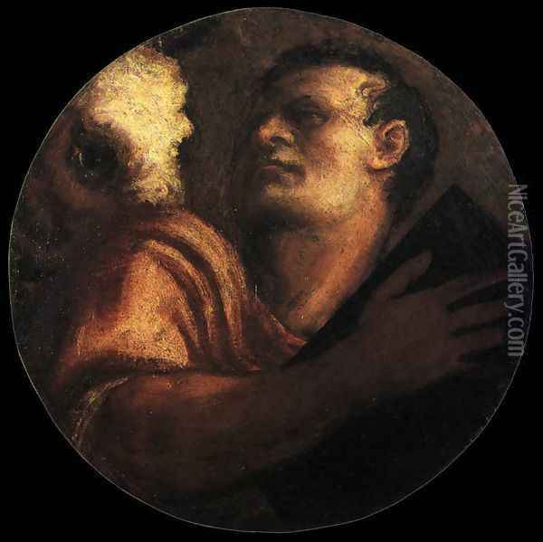 St Luke Oil Painting - Tiziano Vecellio (Titian)