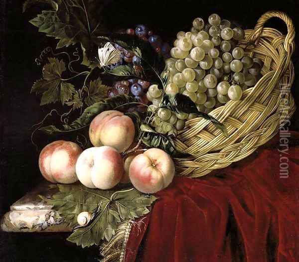 Still-Life of Fruit 2 Oil Painting - Willem Van Aelst
