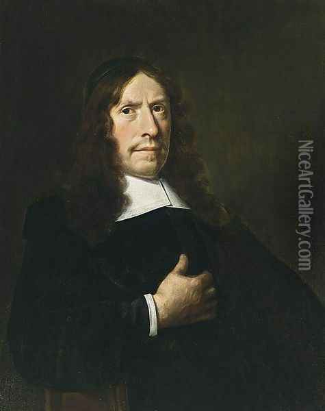 Portrait of a Cleric 1669 Oil Painting - Hendrick Van Vliet