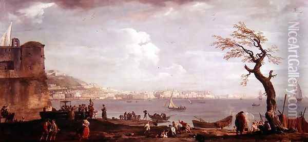 Bay of Naples from the South Oil Painting - Claude-joseph Vernet