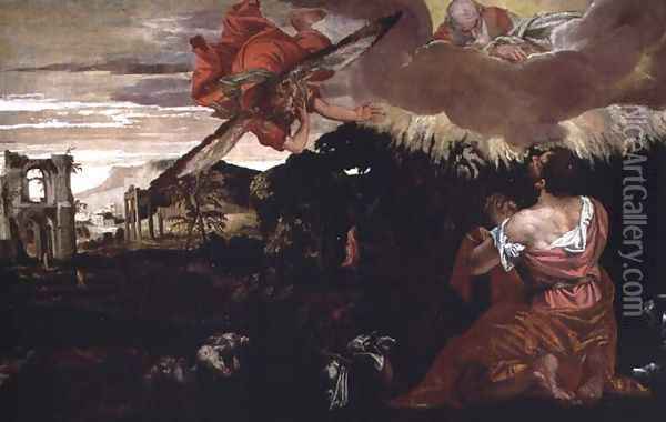 Moses and the Burning Bush Oil Painting - Paolo Veronese (Caliari)