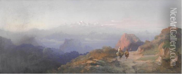 Paesaggio Orientale Oil Painting - Carlo Bossoli