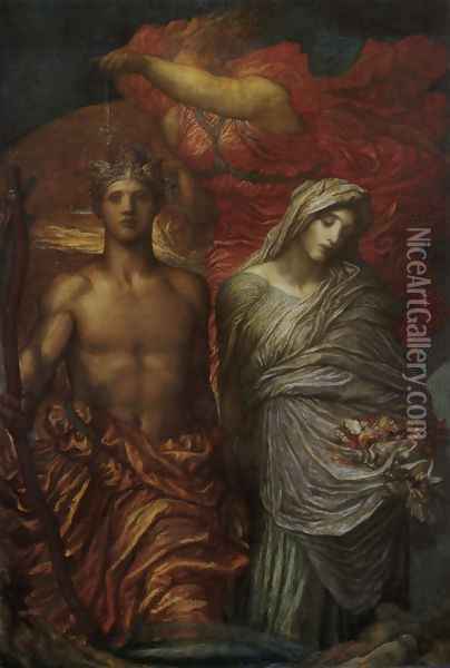 Time Death And Judgement Oil Painting - George Frederick Watts