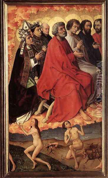 Celestial Tribunal (left) Oil Painting - Rogier van der Weyden