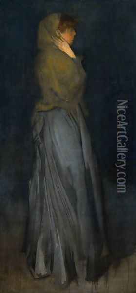 Arrangement in Yellow and Grey: Effie Deans Oil Painting - James Abbott McNeill Whistler