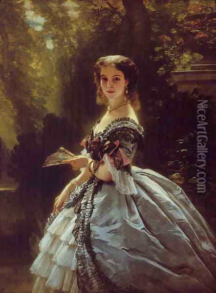 Princess Elizabeth Esperovna Belosselsky-Belosenky, Princess Troubetskoi Oil Painting - Franz Xavier Winterhalter