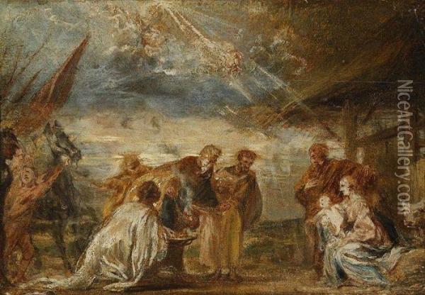 L'adoration Des Mages Oil Painting - Jan van Boeckhorst