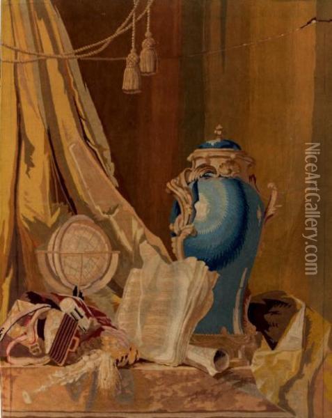 Nature Morte Au Vase Bleu Et Au Globe Terrestre Oil Painting - Jan The Elder Brueghel