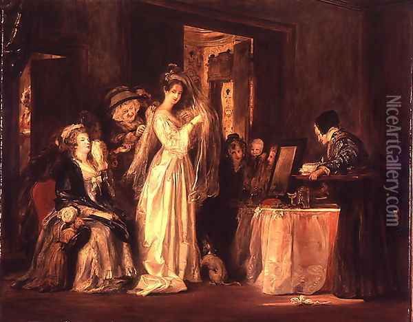 The Bride at her Toilet, 1838 Oil Painting - Sir David Wilkie