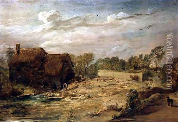 Sheep Washing in Wiltshire Oil Painting - Sir David Wilkie