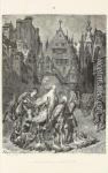 La Legende Du Juif Errant Oil Painting - Gustave Dore